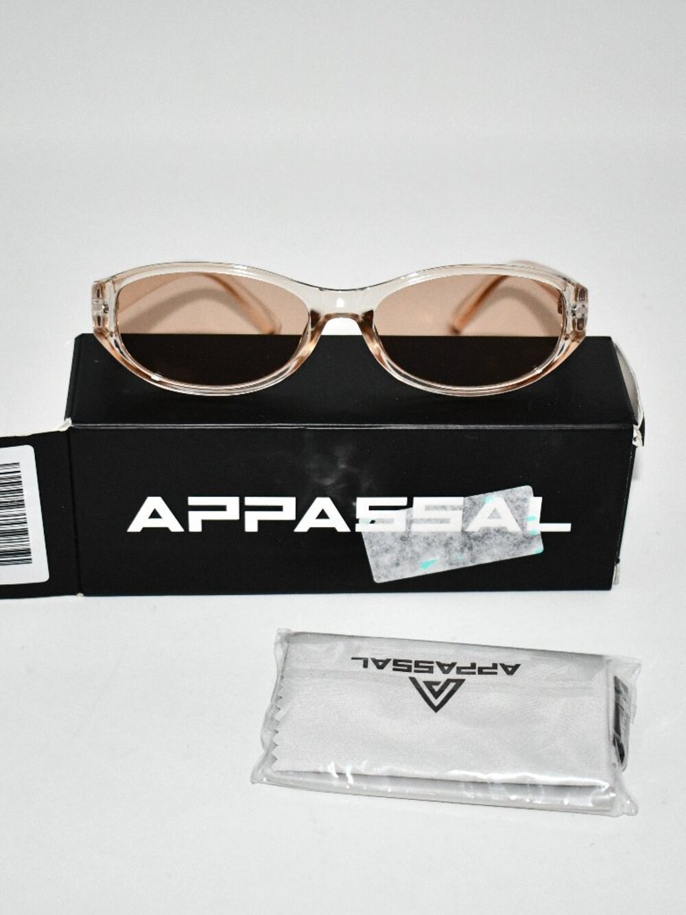 Appassal Retro Oval Sunglasses, 90s Y2K, UV400 Champagne, NWT